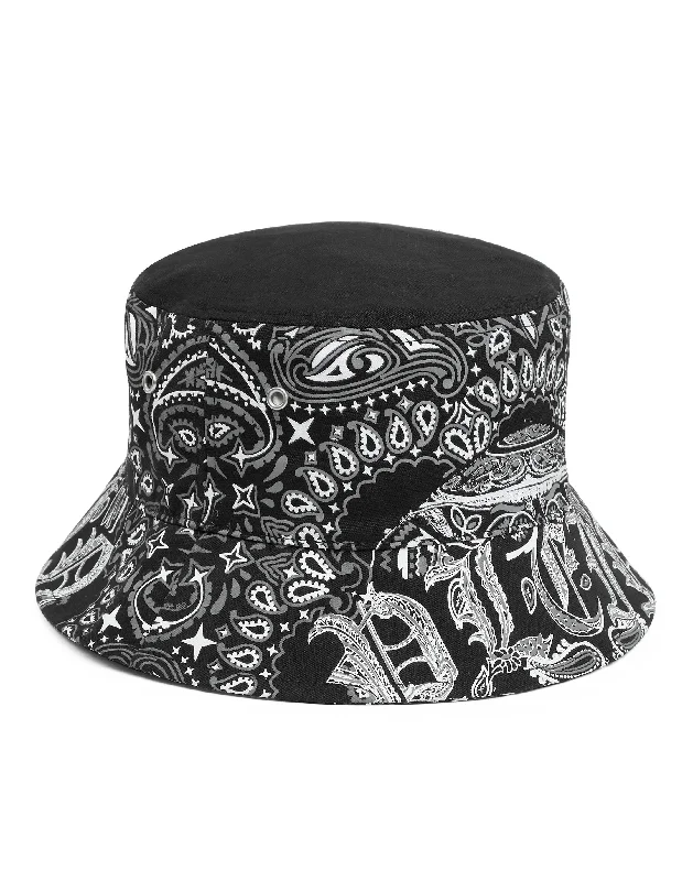 Bucket Hat Paisley Gothic Plein