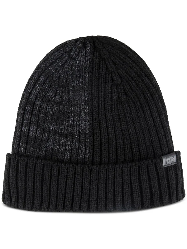 Mens Fleece Warm Beanie Hat