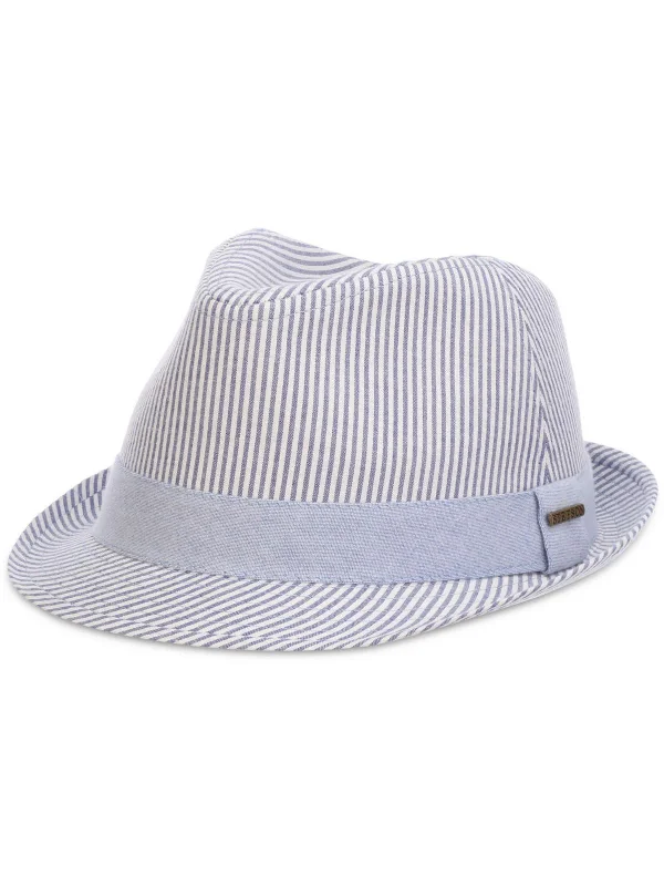 Mens Striped Fashion Fedora