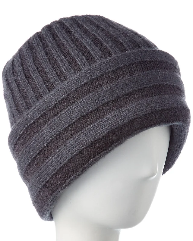 Portolano Men's Ribbed Cashmere & Wool-Blend Hat