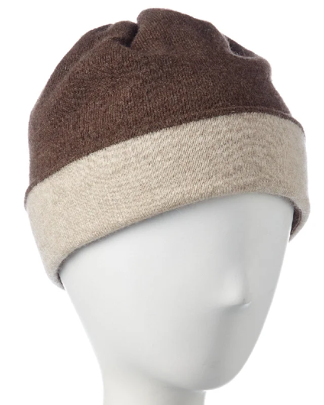 Portolano Men's Two-Tone Folded Cuff Wool & Cashmere-Blend Hat