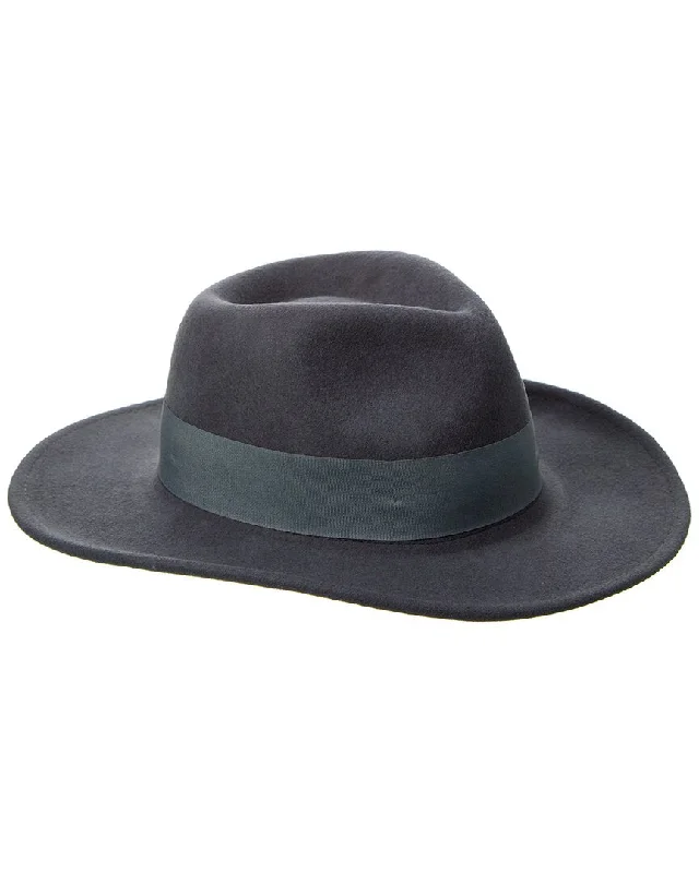 Who Ced Ribbon Band Wool Felt Fedora