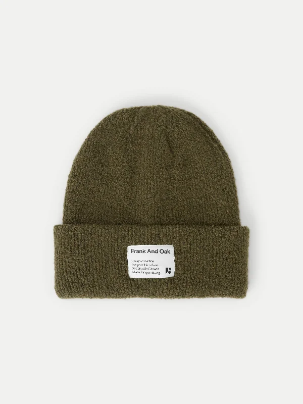 The Seawool® Beanie in Dark Olive