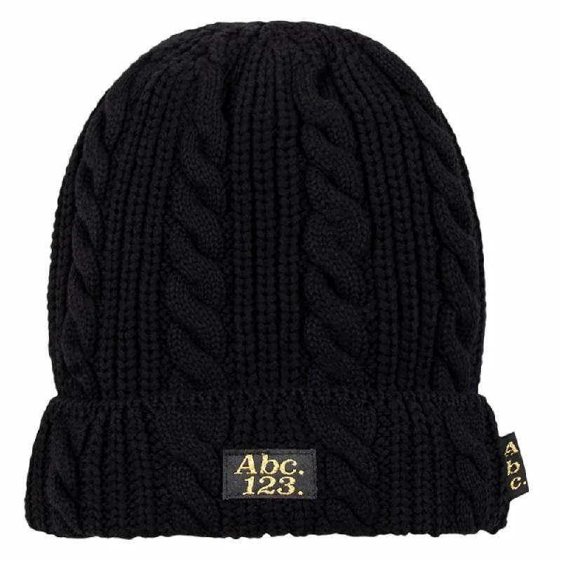 ABC 12(3) Cableknit Beanie | Anthracite Black