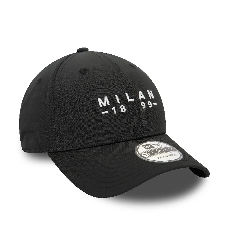 AC Milan Established Wordmark Black 9FORTY Adjustable Cap