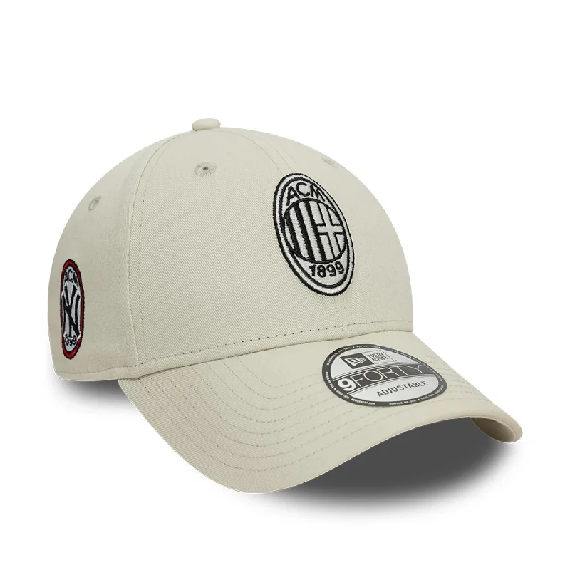 AC Milan x New York Yankees Crest Stone 9FORTY Adjustable Cap