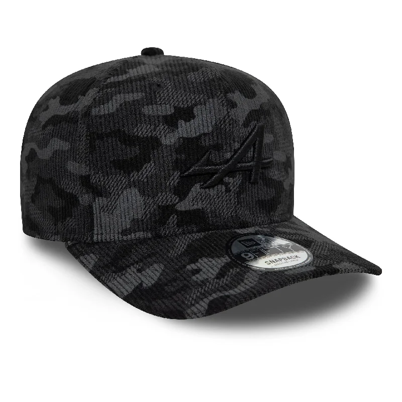 Alpine Racing Camo Cord Black 9FIFTY Snapback Cap