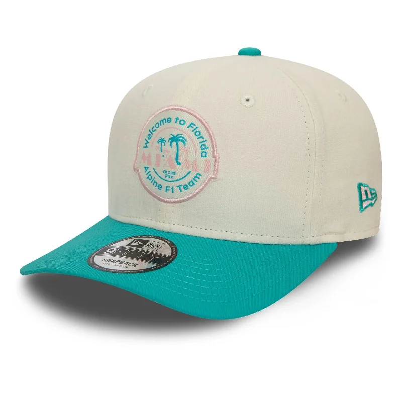 Alpine Racing Miami Race Special White 9FIFTY Original Fit Snapback Cap