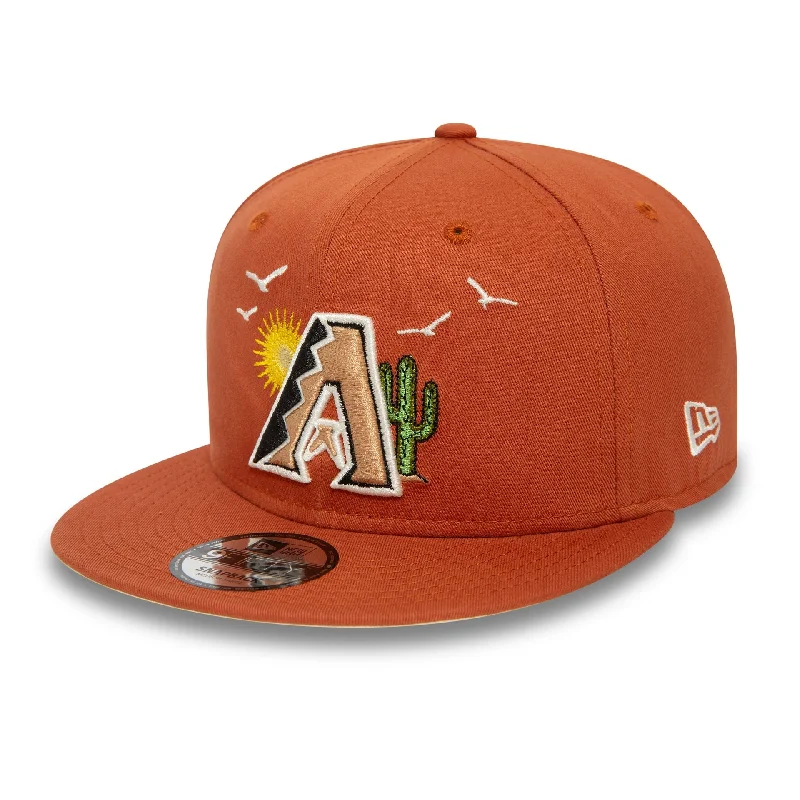 Arizona Diamondbacks MLB Summer Icon Brown 9FIFTY Snapback Cap