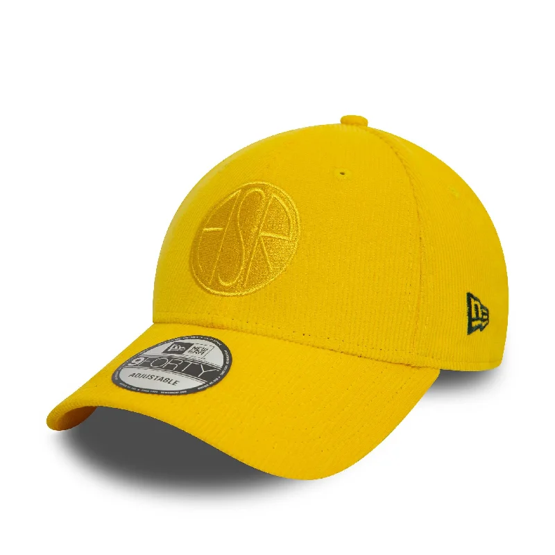 AS Roma Cord Tonal Yellow 9FORTY Adjustable Cap