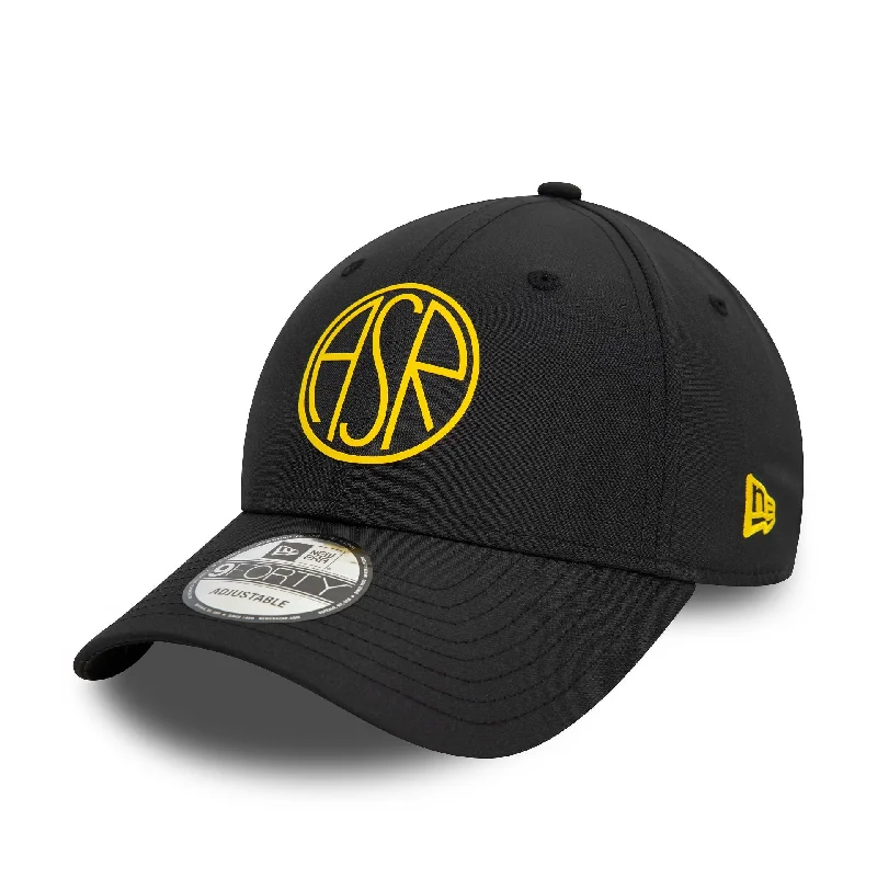 AS Roma Featherweight Poly Black 9FORTY Adjustable Cap