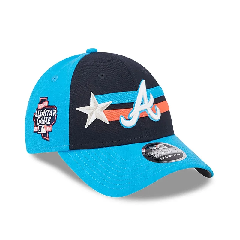 Atlanta Braves MLB All Star Game 2024 Blue 9FORTY Stretch Snap Cap