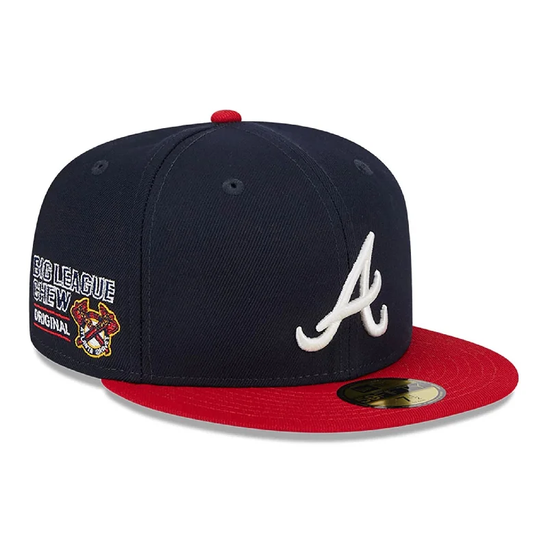 Atlanta Braves MLB Big League Chew Navy 59FIFTY Fitted Cap