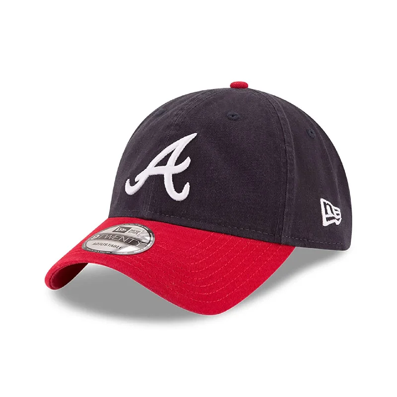 Atlanta Braves MLB Core Classic Navy and Red 9TWENTY Adjustable Cap