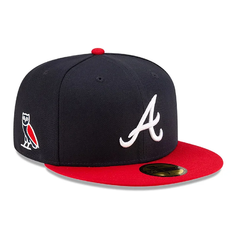 Atlanta Braves OVO x MLB 2024 Navy 59FIFTY Fitted Cap