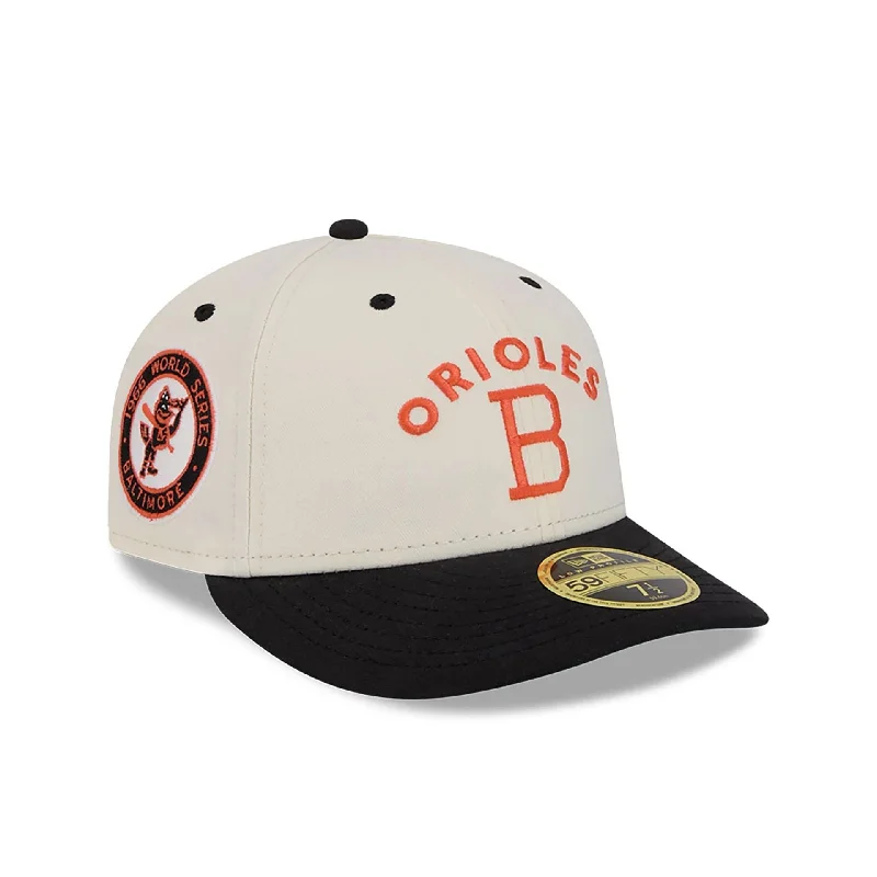 Baltimore Orioles Vintage Stack White Low Profile 59FIFTY Fitted Cap