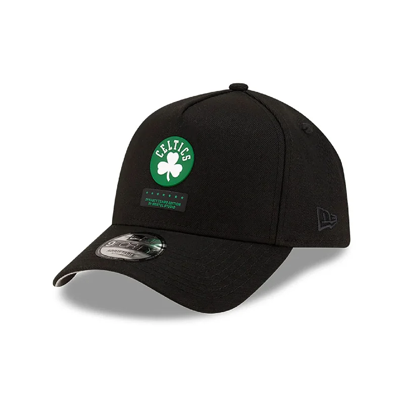 Boston Celtics Bristol Studio x NBA Black 9FORTY A-Frame Adjustable Cap