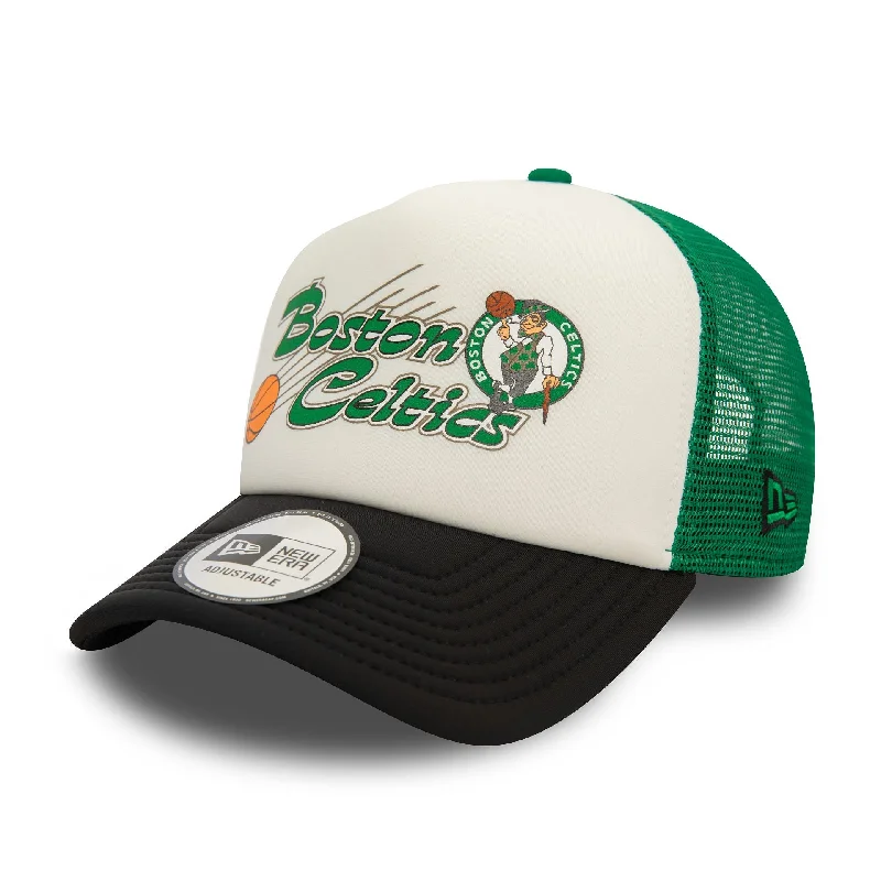 Boston Celtics NBA Graphic Green 9FORTY E-Frame Adjustable Trucker Cap