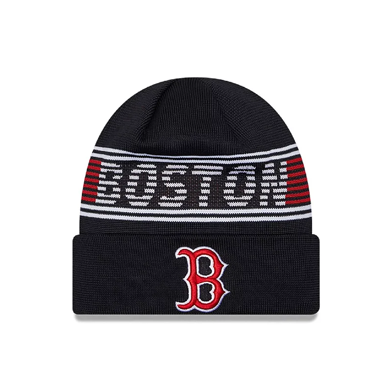 Boston Red Sox City Connect Navy Sport Knit Beanie Hat