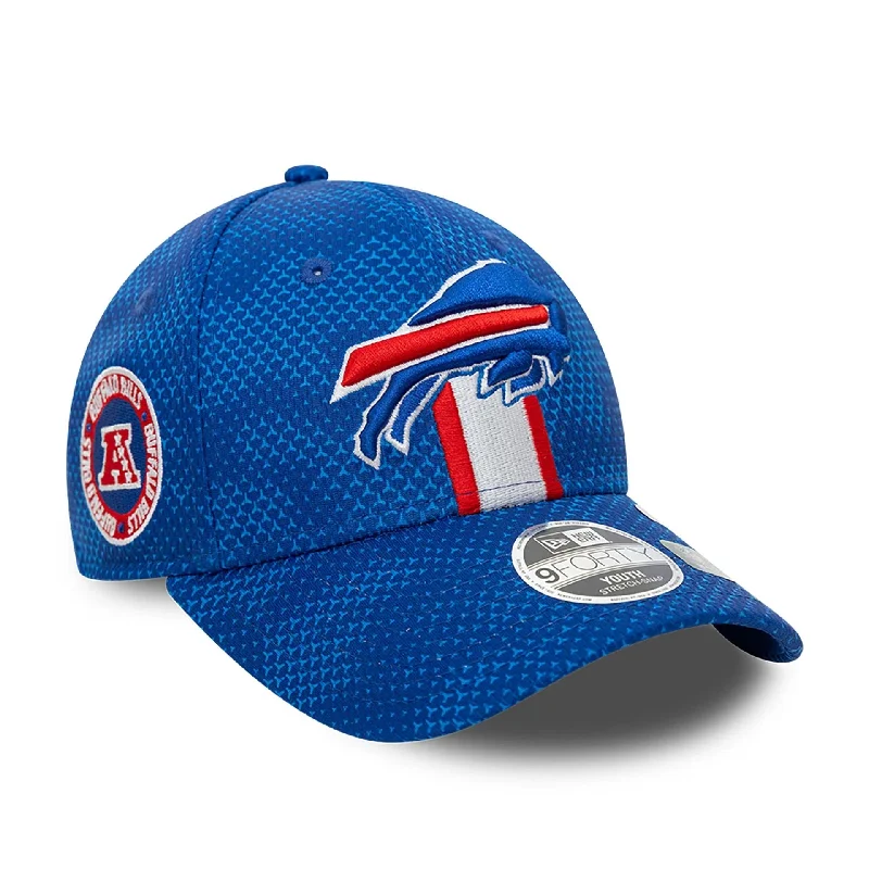 Buffalo Bills Youth NFL Sideline 2024 Blue 9FORTY Stretch Snap Cap