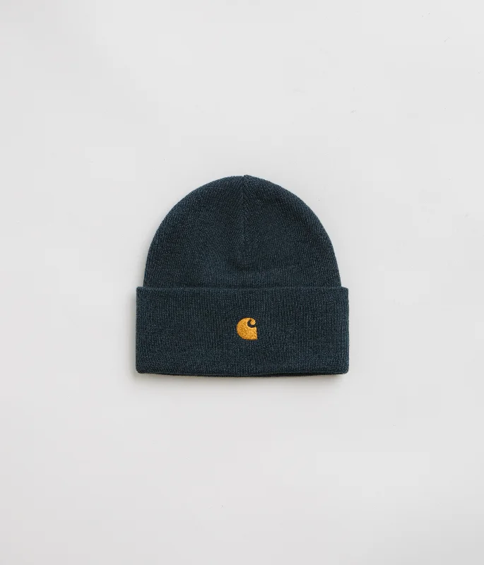 Carhartt Chase Beanie - Duck Blue / Gold