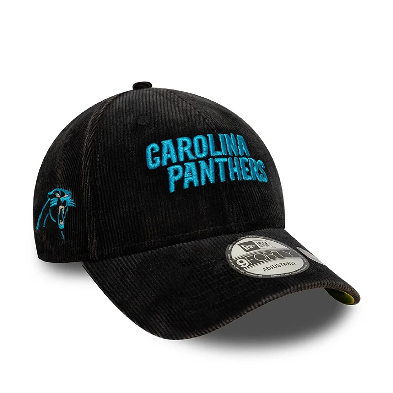 Carolina Panthers NFL International Series Games 2024 Black 9FORTY Adjustable Cap