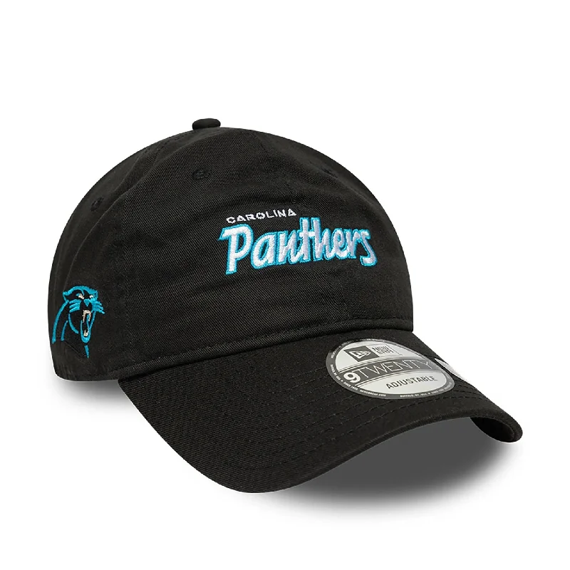 Carolina Panthers NFL International Series Games 2024 Black 9TWENTY Adjustable Cap