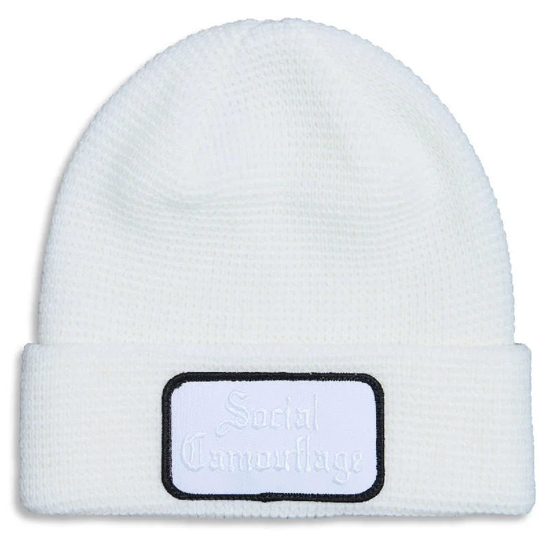 CCS Social Camouflage Patch Beanie - White