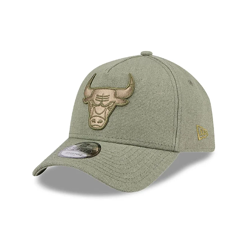 Chicago Bulls Logo Essentials Green 9FORTY A-Frame Adjustable Cap