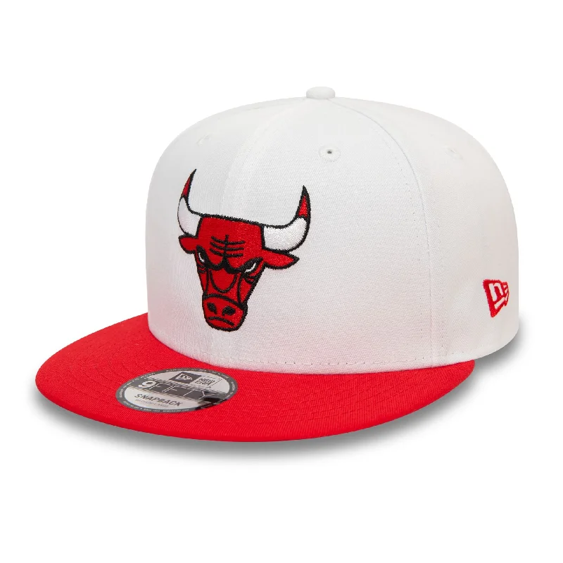 Chicago Bulls White Crown Patch Red 9FIFTY Snapback Cap