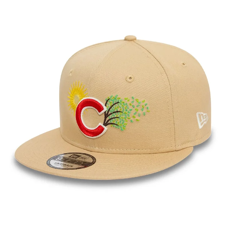 Chicago Cubs MLB Summer Icon Light Beige 9FIFTY Snapback Cap