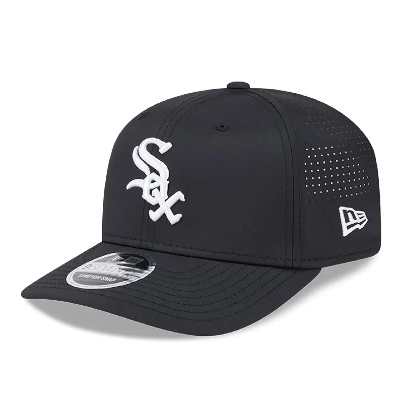 Chicago White Sox AC Performance Black 9SEVENTY Stretch Snap Adjustable Cap