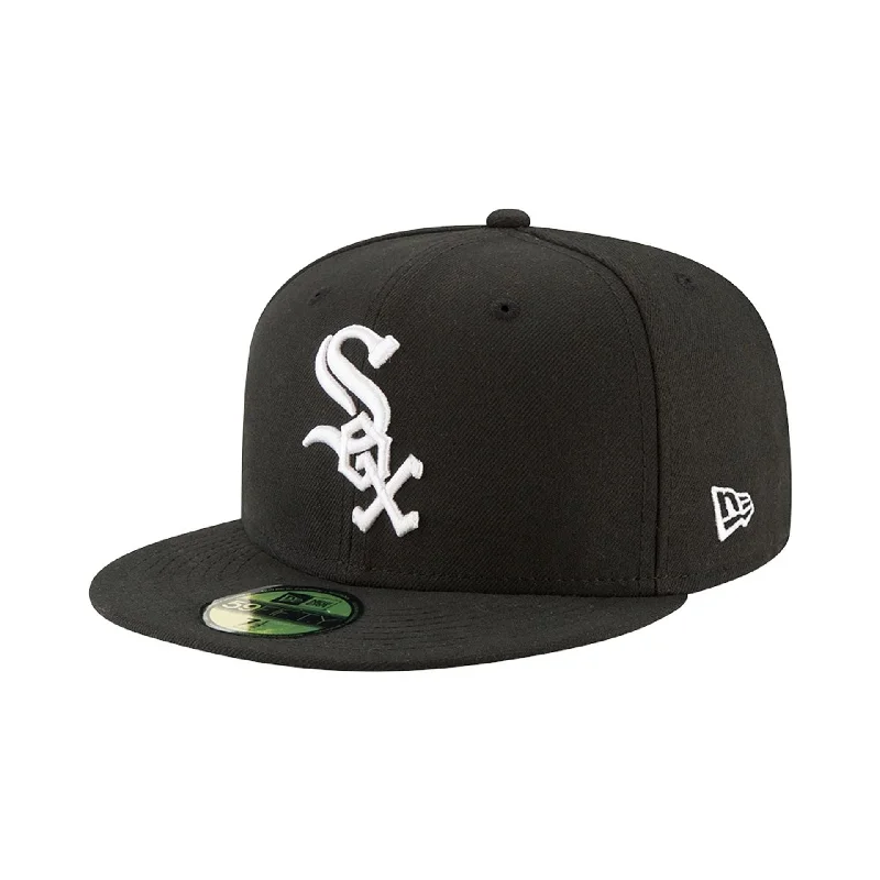 Chicago White Sox Authentic On Field Game Black 59FIFTY Cap