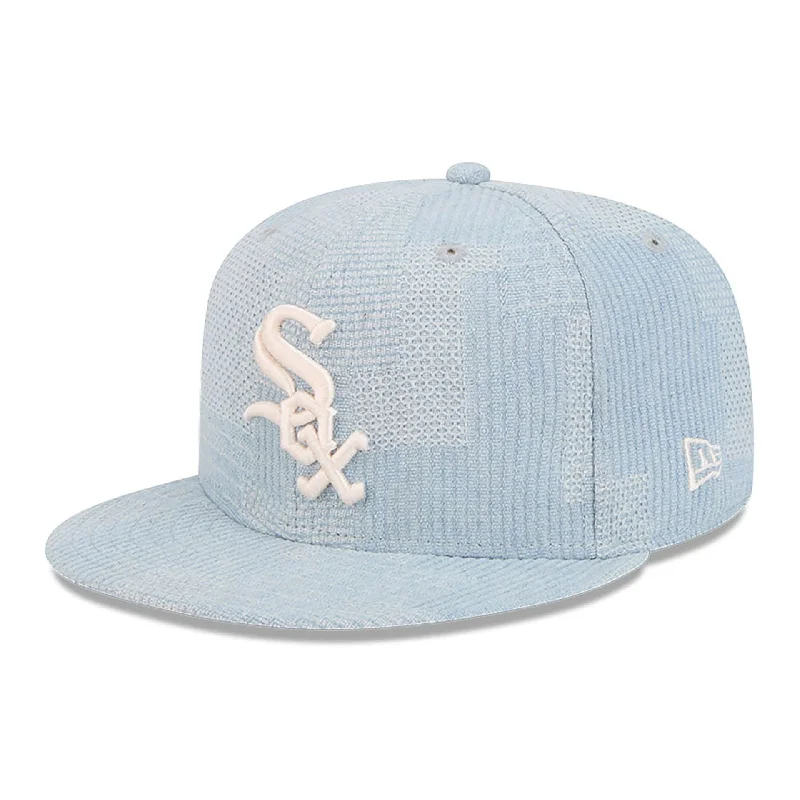 Chicago White Sox Denim Patchwork Open Blue 9FIFTY Snapback Cap