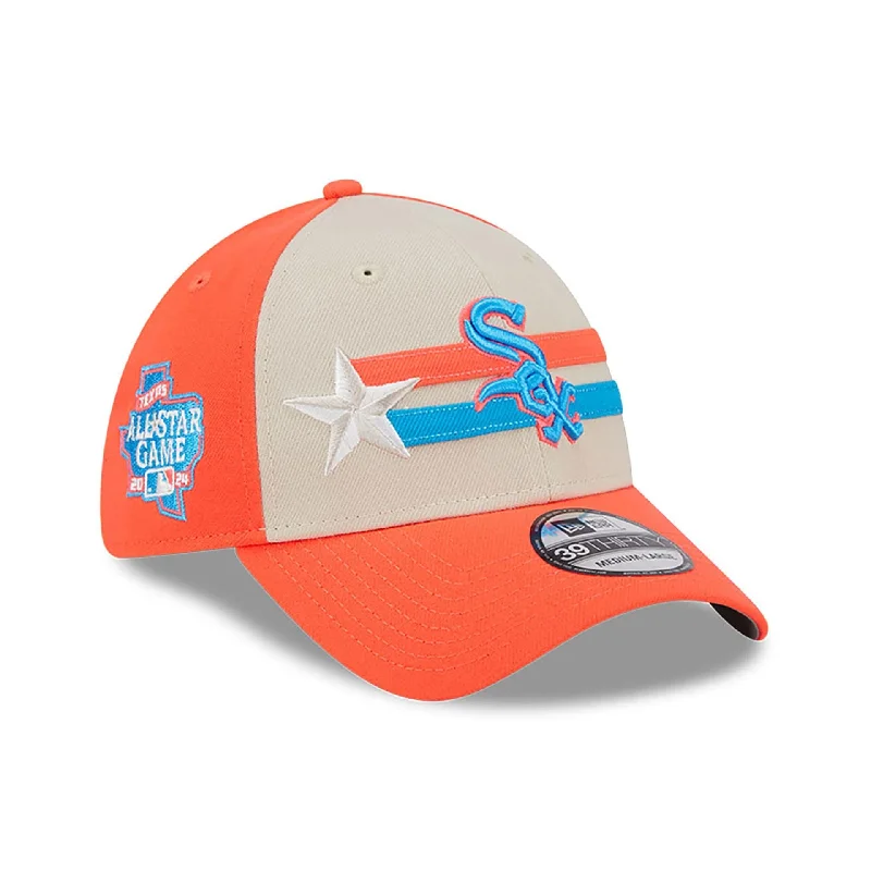 Chicago White Sox MLB All Star Game 2024 Orange 39THIRTY Stretch Fit Cap