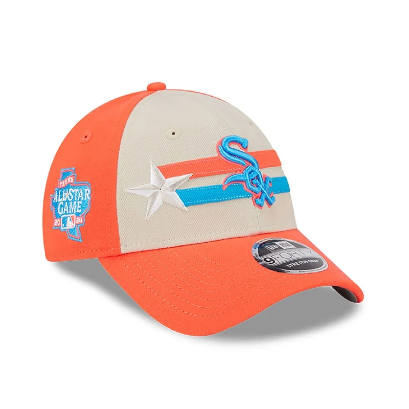 Chicago White Sox MLB All Star Game 2024 Orange 9FORTY Stretch Snap Cap