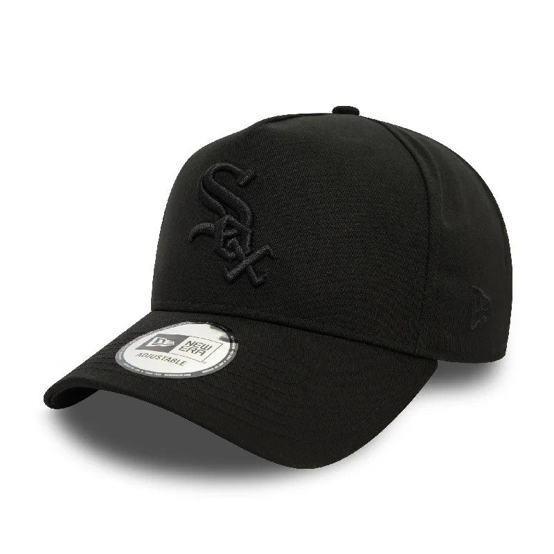 Chicago White Sox Monochrome Black 9FORTY E-Frame Adjustable Cap