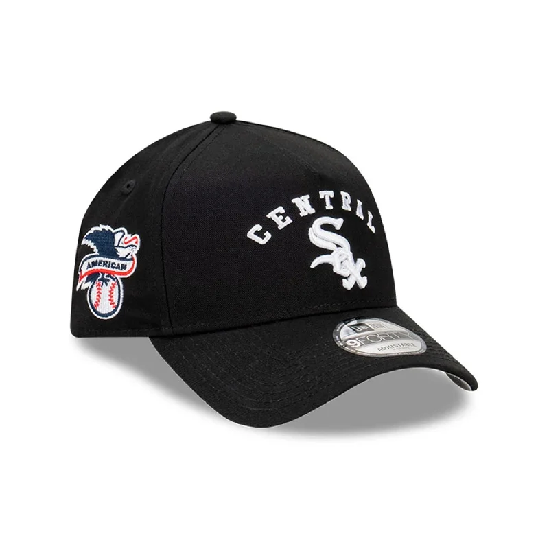 Chicago White Sox Team Division Black 9FORTY A-Frame Adjustable Cap