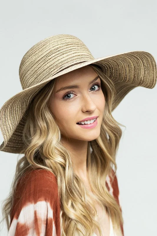 Cinnamon Roll Stripe Woven Beach Sun Women's Bohemian Hat