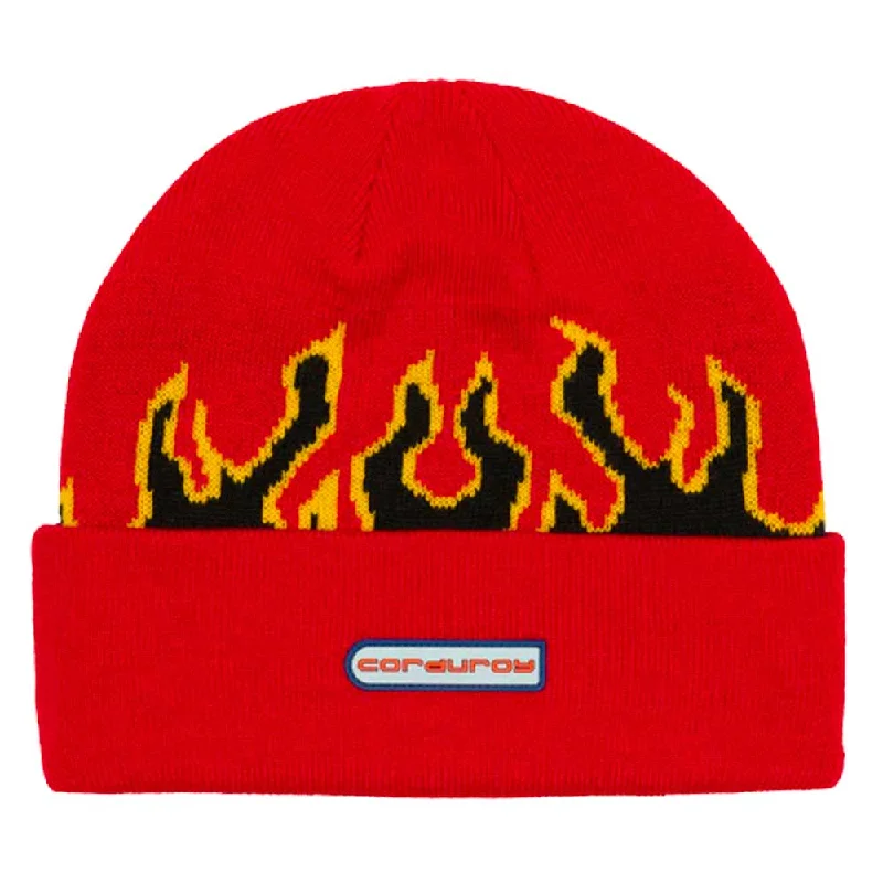 Corduroy 911 Beanie - Red