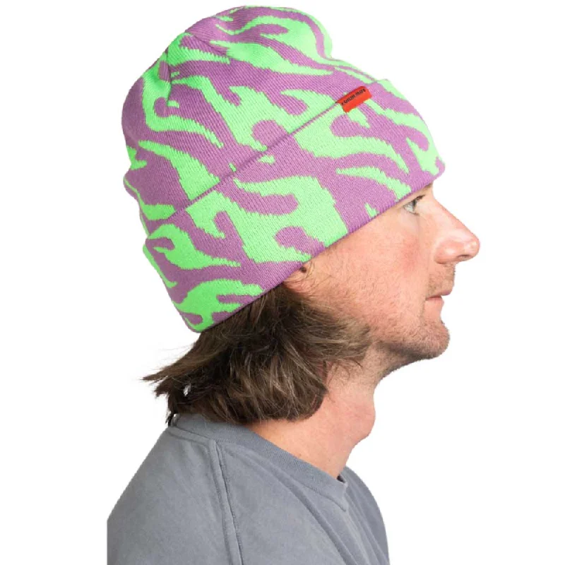 Corduroy Tribal Flames Beanie 2025