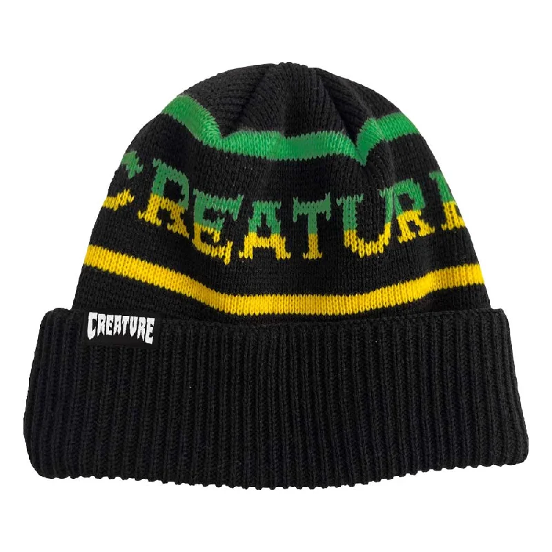 Creature Burnoutz Long Shoreman Beanie - Black