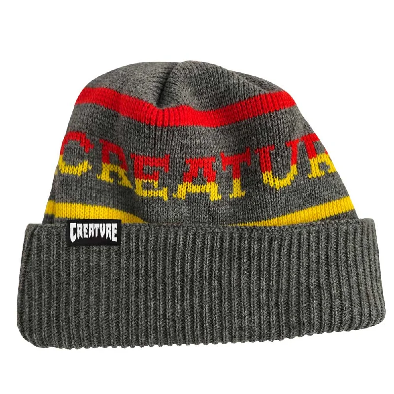 Creature Burnoutz Long Shoreman Beanie - Grey