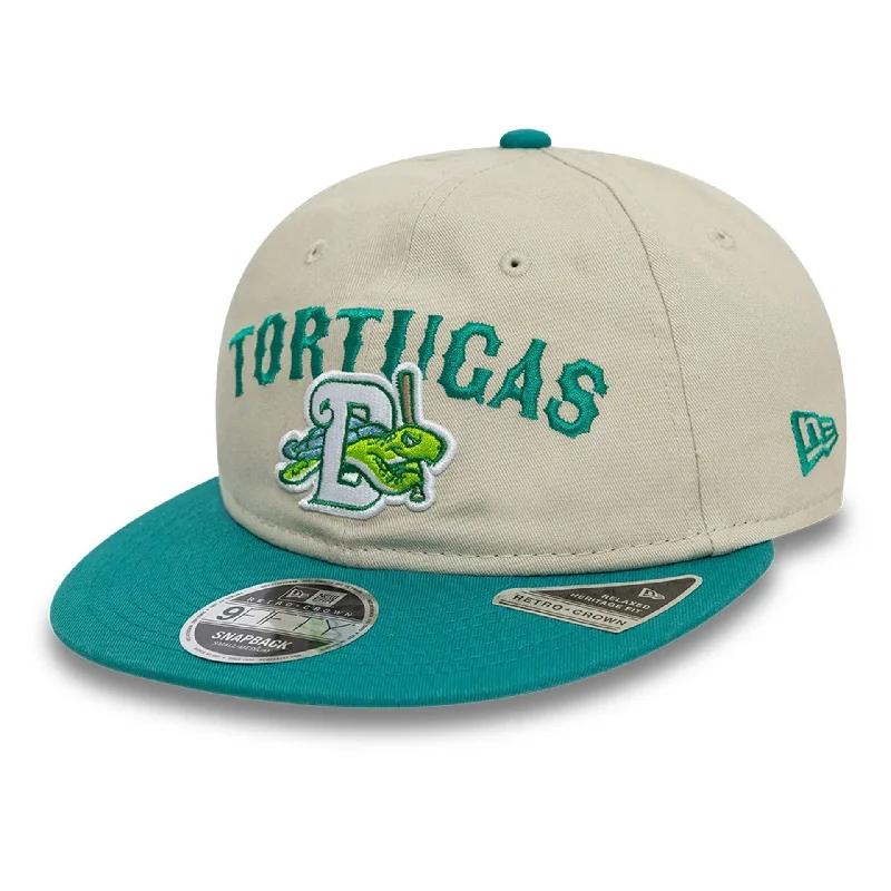 Daytona Tortugas MiLB Two Tone Light Beige Retro Crown 9FIFTY Strapback Cap