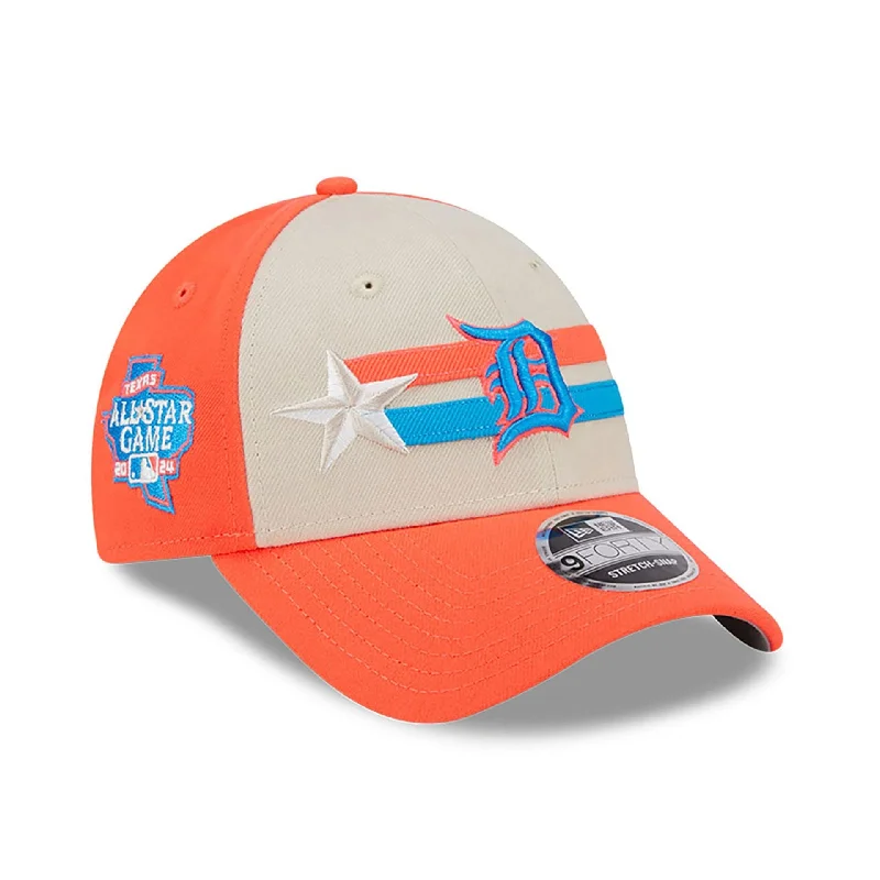 Detroit Tigers MLB All Star Game 2024 Orange 9FORTY Stretch Snap Cap