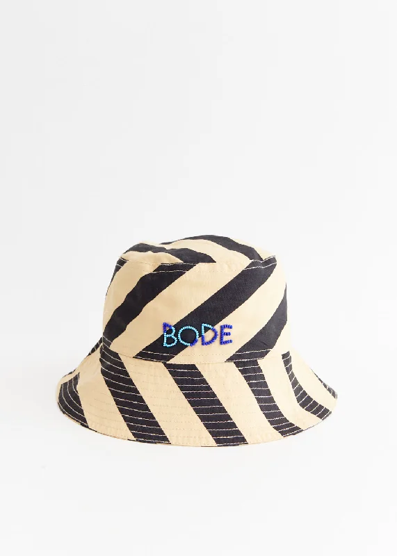 Domino Stripe Bucket Hat