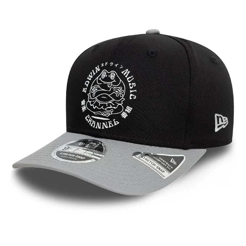 Edwin x New Era Black 9FIFTY Stretch Snap Cap