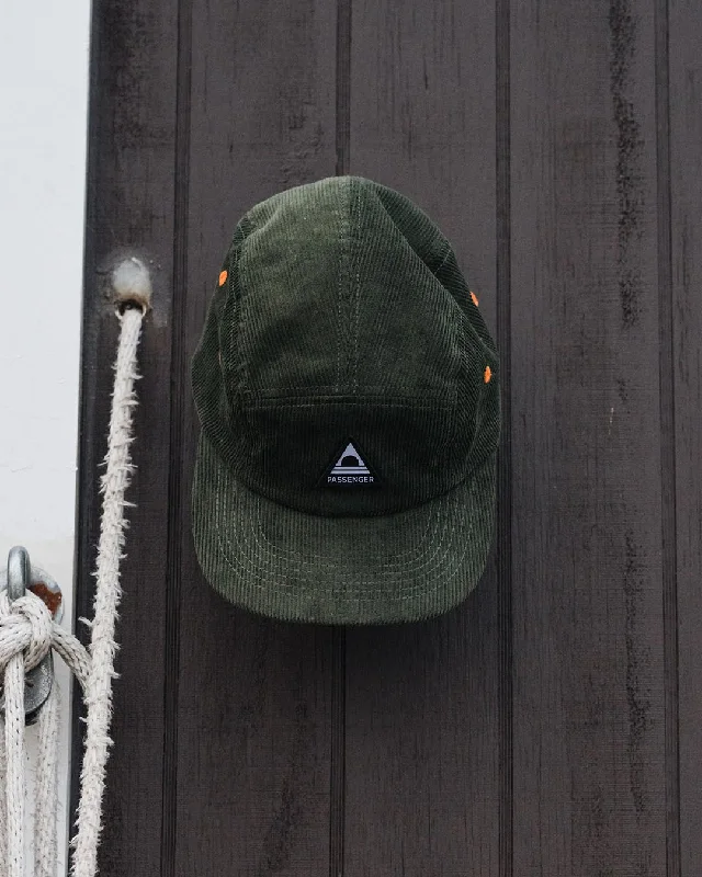 Fixie Recycled Cord 5 Panel Cap - Khaki