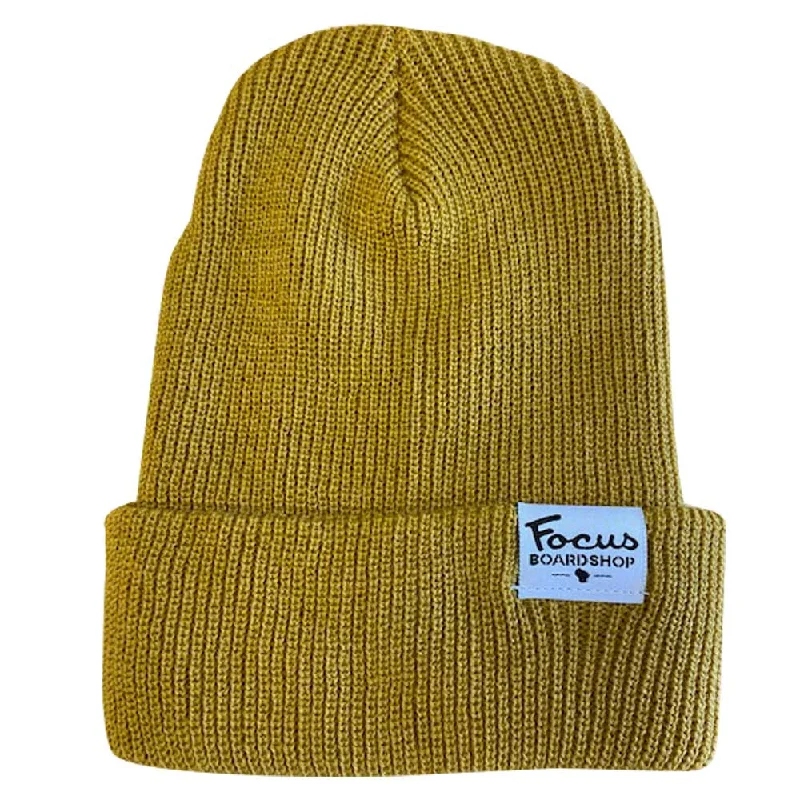 Focus Boardshop Woven Label Perfect Knit Acrylic Beanie