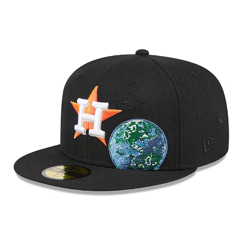 Houston Astros Global Black 59FIFTY Fitted Cap